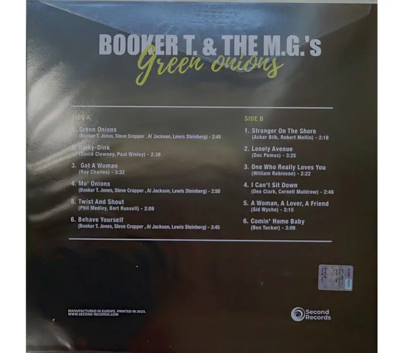 Виниловая пластинка Booker T & The MG's – Green Onions, Kinodrive.kz — фото 2
