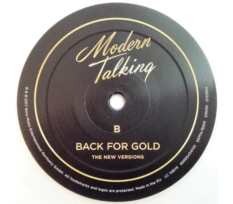 Виниловая пластинка Modern Talking – Back For Gold - The New Versions, Kinodrive.kz — фото 2