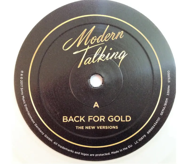 Виниловая пластинка Modern Talking – Back For Gold - The New Versions, Kinodrive.kz — фото 4