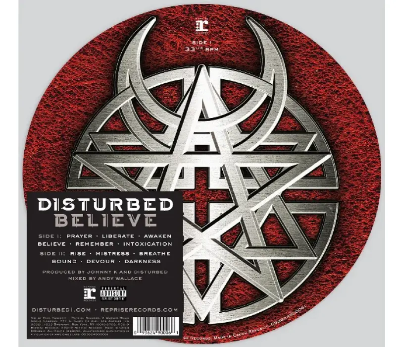 Виниловая пластинка Disturbed – Believe, Kinodrive.kz