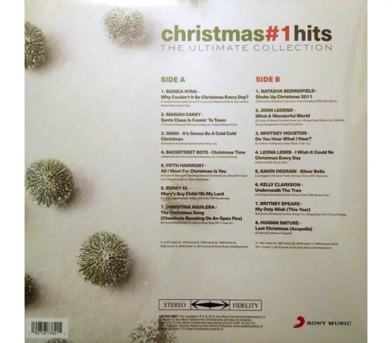 Виниловая пластинка VARIOUS ARTISTS: CHRISTMAS #1HITS-THE ULTIMATE COLLECTION EAN:0190758738215, Kinodrive.kz &mdash; фото 2
