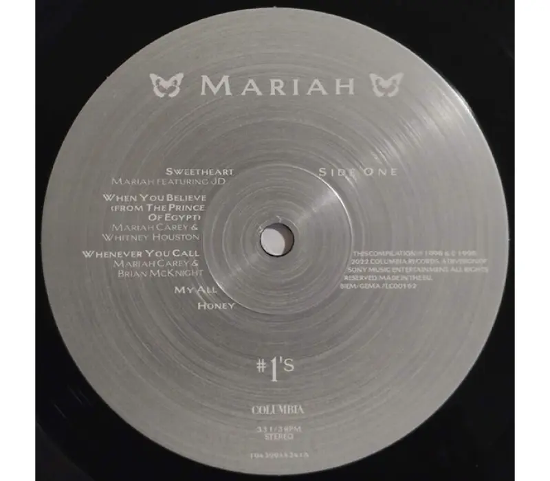 Виниловая пластинка CAREY MARIAH: NUMBER 1 S - RSD 2022 RELEASE EAN:0194399442418, Kinodrive.kz &mdash; фото 5