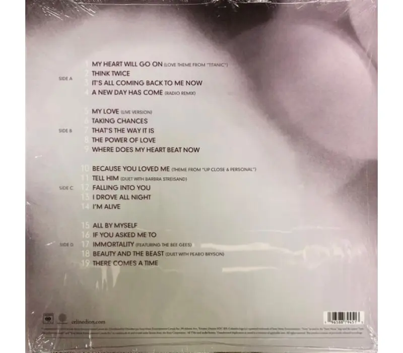 Виниловая пластинка Dion, Celine: My Love Essential Coll...: Columbia EAN:0196588794513, Kinodrive.kz &mdash; фото 2