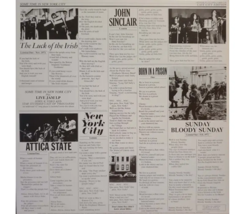 Виниловая пластинка LENNON JOHN-LENNON YOKO-PLASTIC ONO BAND, SOME TIME IN NY CITY EAN:0600753570968, Kinodrive.kz &mdash; фото 2