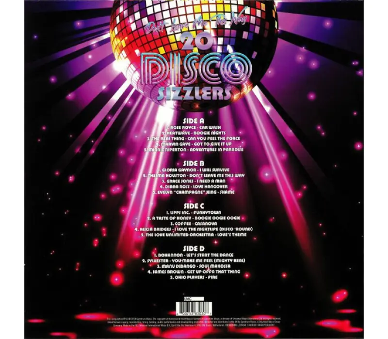 Виниловая пластинка VARIOUS ARTISTS: DON T LEAVE ME THIS WAY-20DISCO SIZZLERS EAN:0600753830307, Kinodrive.kz &mdash; фото 2