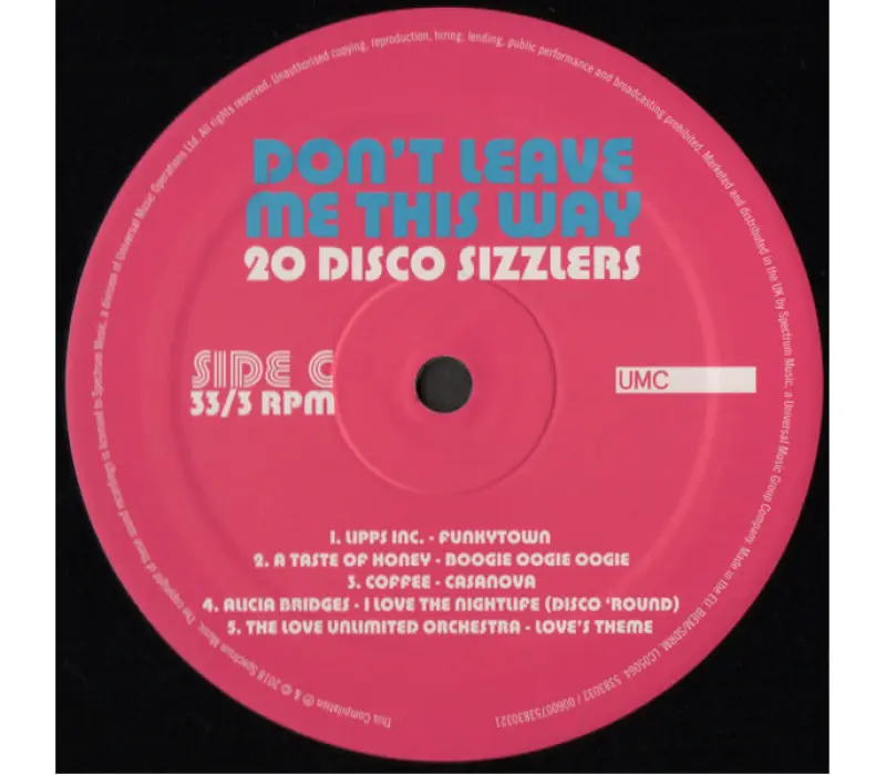 Виниловая пластинка VARIOUS ARTISTS: DON T LEAVE ME THIS WAY-20DISCO SIZZLERS EAN:0600753830307, Kinodrive.kz &mdash; фото 4