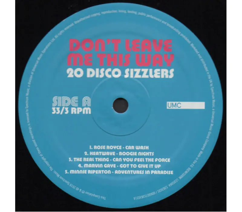 Виниловая пластинка VARIOUS ARTISTS: DON T LEAVE ME THIS WAY-20DISCO SIZZLERS EAN:0600753830307, Kinodrive.kz &mdash; фото 6