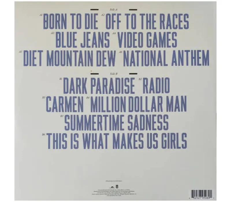 Виниловая пластинка LANA DEL REY BORN TO DIE EAN:0602527950891, Kinodrive.kz &mdash; фото 2