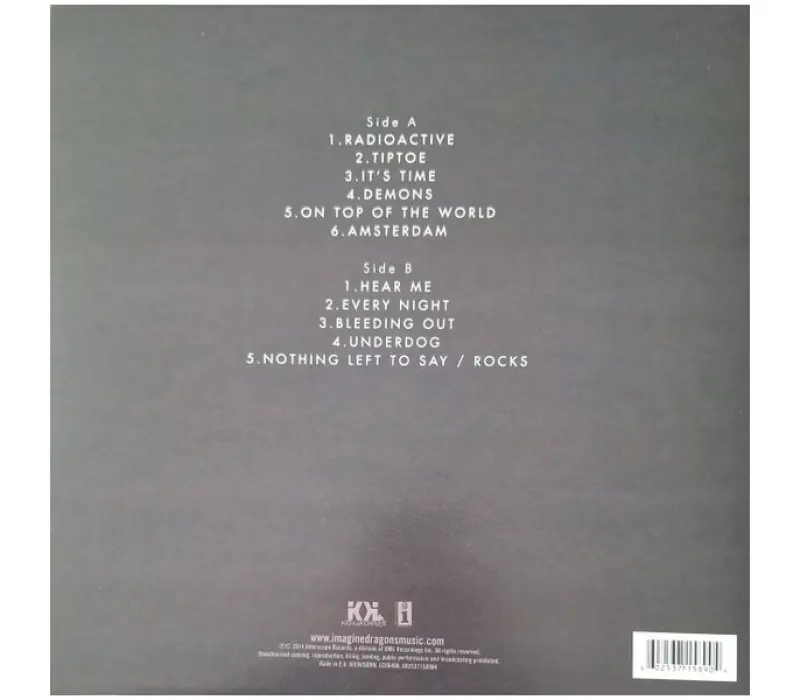 Виниловая пластинка IMAGINE DRAGONS: NIGHT VISIONS EAN:0602537158904, Kinodrive.kz &mdash; фото 2