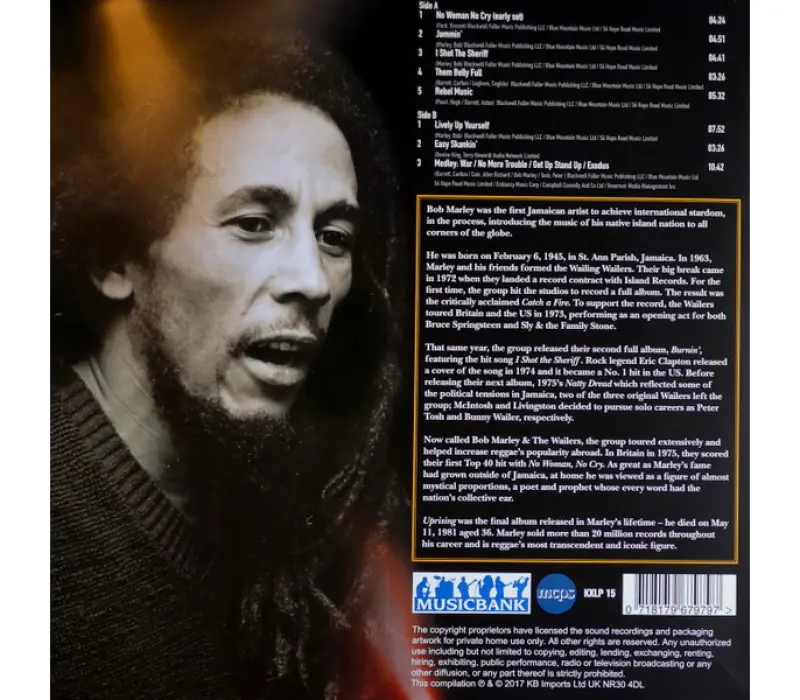 Виниловая пластинка MARLEY BOB AND THE WAILERS / LIVE EAN:0718179679797, Kinodrive.kz &mdash; фото 4