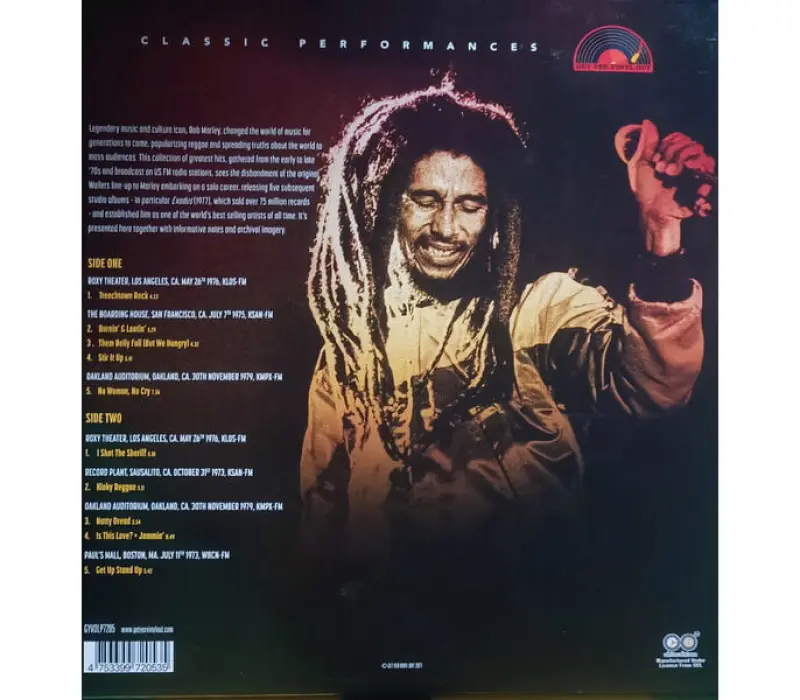 Виниловая пластинка MARLEY BOB / GREATEST HITS LIVE EAN:4753399720535, Kinodrive.kz &mdash; фото 2