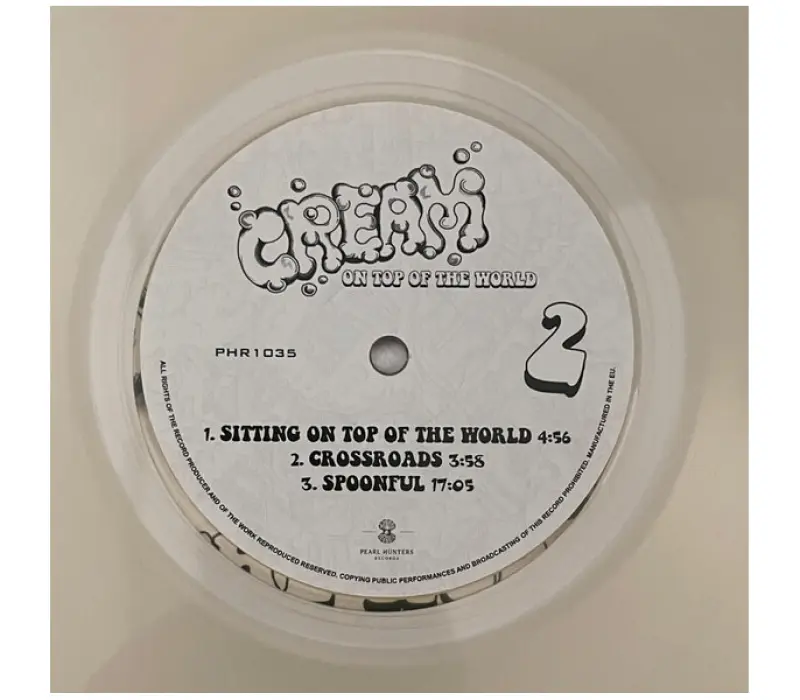 Виниловая пластинка CREAM: ON TOP OF THE WORLD (CLEAR VINYL) EAN:5906660083757, Kinodrive.kz &mdash; фото 3
