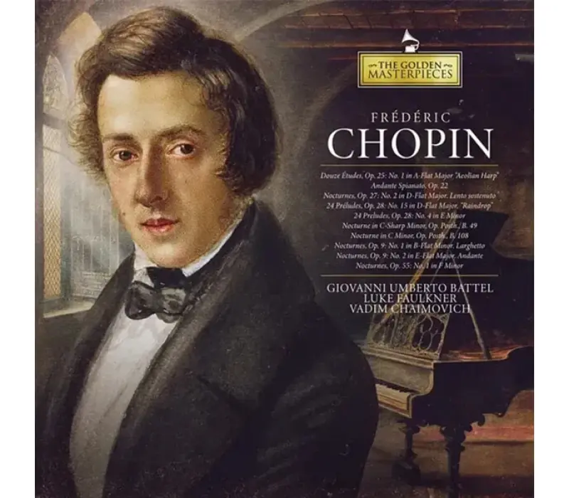Виниловая пластинка CHOPIN FREDERIC: THE GOLDEN MASTERPIECES - FREDERIC CHOPIN EAN:8430717000604, Kinodrive.kz &mdash; фото 1