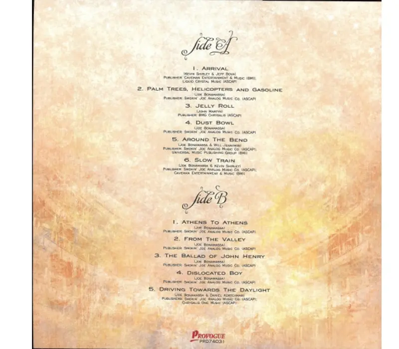Виниловая пластинка BONAMASSA JOE: AN ACOUSTIC EVENENING(2LP) EAN:8712725740315, Kinodrive.kz &mdash; фото 6