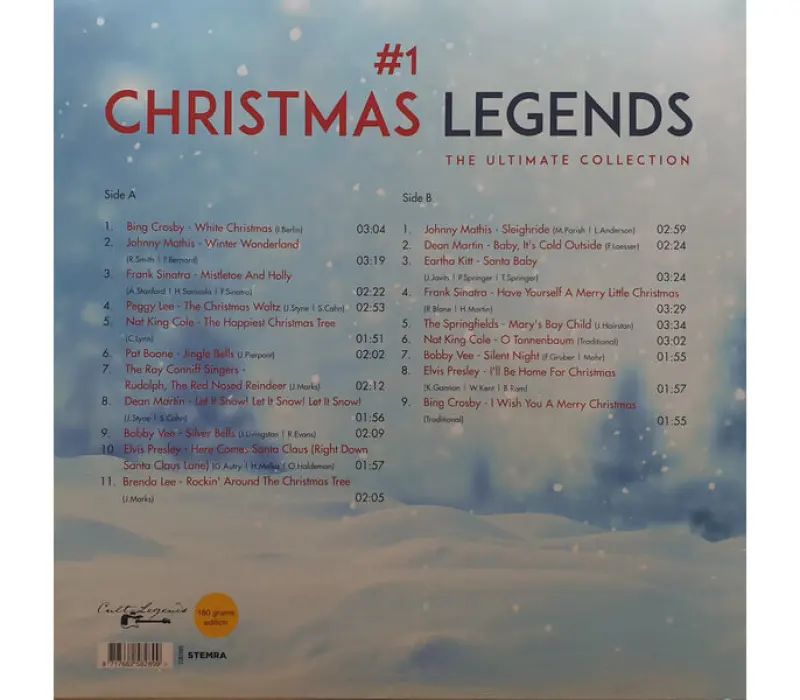 Виниловая пластинка VARIOUS ARTISTS: NR1 CHRISTMAS LEGENDS-THE ULTIMATE COLLECTION EAN:8717662582899, Kinodrive.kz &mdash; фото 2