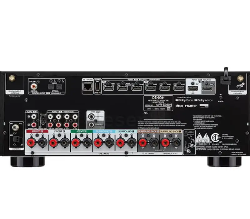 DENON AV-ресивер AVR-S980H ЧЕРНЫЙ EAN:0747192148096, Kinodrive.kz &mdash; фото 5