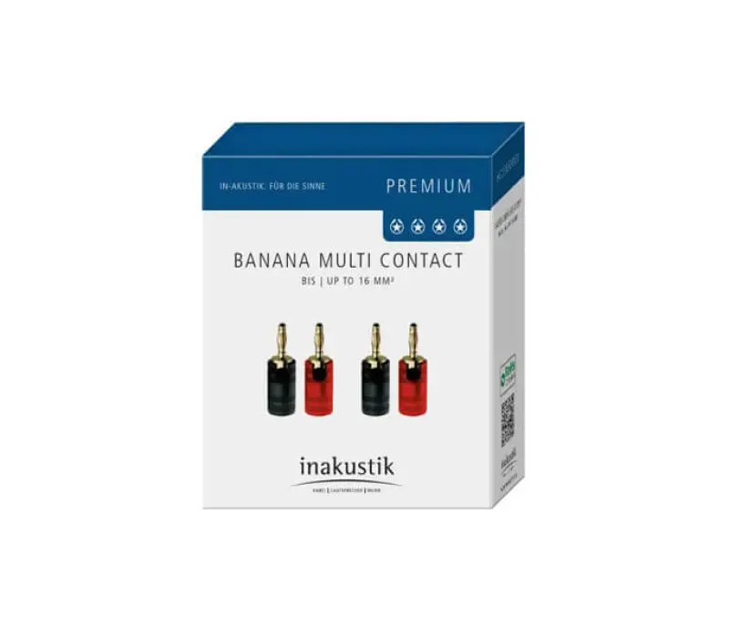 inakustik Коннектор Premium Banana Multicontact Set (4 шт) EAN:4001985814718, Kinodrive.kz &mdash; фото 2