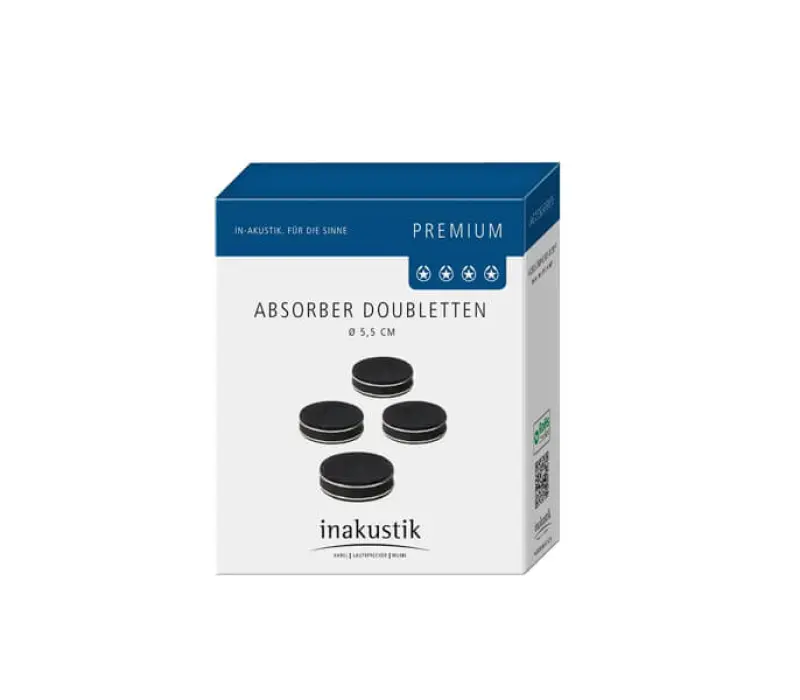 inakustik Антивибрационные подставки Premium Absorber doublettes (4 шт) EAN:4001985850907, Kinodrive.kz &mdash; фото 2