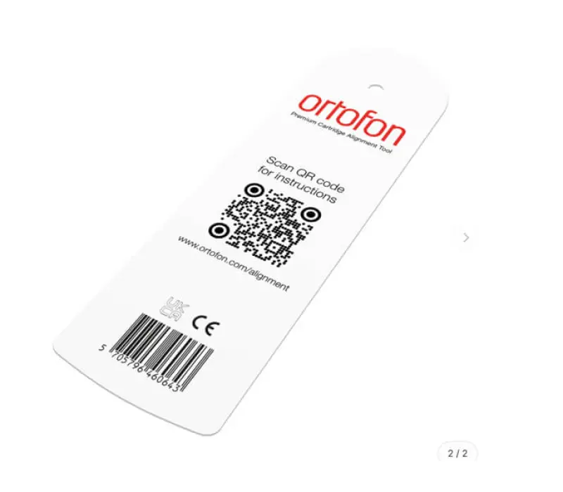 ORTOFON Шаблон для настройки Cartridge Alignment Tool Premium EAN:5705796460643, Kinodrive.kz &mdash; фото 2
