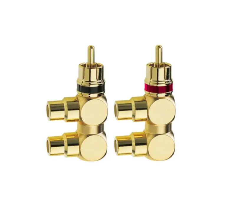 inakustik Коннектор адаптер Premium Cinch F-Adapter 2f>1m Set (2шт) EAN:4001985804214, Kinodrive.kz &mdash; фото 1
