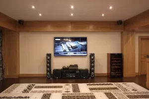 Домашнее караоке, кинозал и интерактивный гольф на базе Optoma, AUDAC и Polk Audio