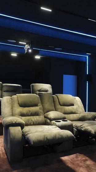 Домашний кинозал Polk и JVC