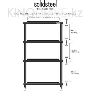 Стойка под Hi-Fi Audio SOLIDSTEEL S5-4 Черный